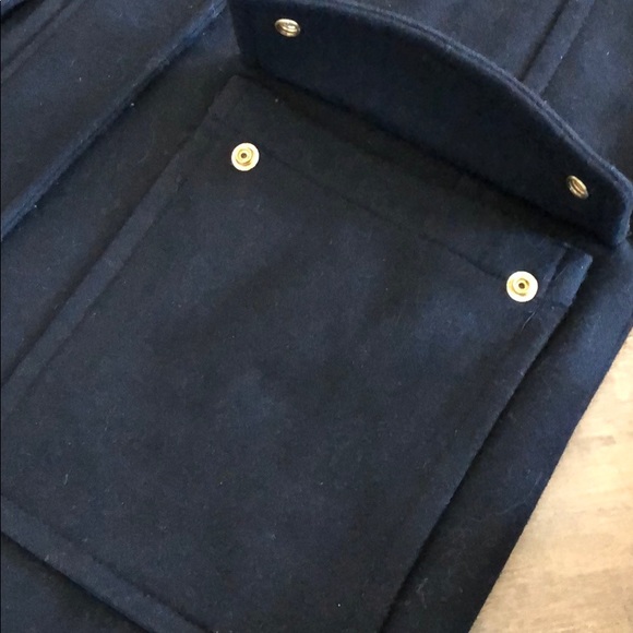 Black wool duffel toggle coat - Picture 6 of 8